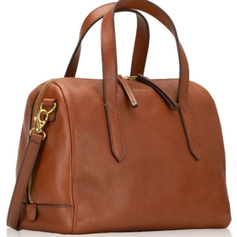 Fossil Sydney leather satchel purse bag